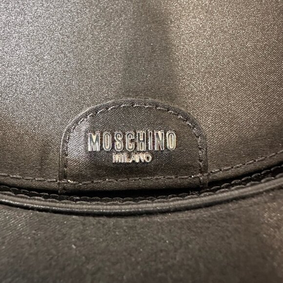 SOLD!SS23 MOSCHINO Couture Jeremy Scott Black Round Top Fedora Hat Shape Handbag - Picture 8 of 9